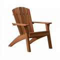 Fauteuil de jardin Adirondack 86 x 76 x 98 cm en bois brun avec accoudoirs