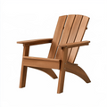 Fauteuil de jardin Adirondack 86 x 79 x 92 cm en bois marron avec accoudoirs
